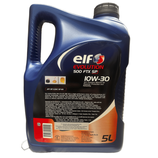 ACEITE PARA MOTOR ELF 10W30 FTX SP GALÓN 5L - Image 2